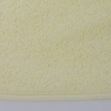 Plastic terry bib with yellow rubber