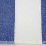 Royal blue striped beach towel
