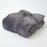 Coral fleece blanket alpes carbón