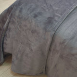 Coral fleece blanket alpes carbón