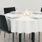 White satin tablecloth hospitality