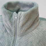 Jade coral fleece robe for women