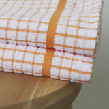 Pack of 2 Palermo orange kitchen towels