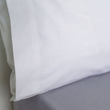 Taie d'oreiller en coton blanc 180 fils