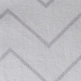 Housse de couette en flanelle zigzag gris
