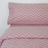 Housse de couette en flanelle zigzag Sienna
