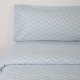 Housse de couette en flanelle zigzag Jade