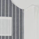 Tablier en coton rayé gris 9