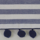 Tablier en coton rayé bleu 3