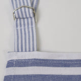 Tablier en coton rayé bleu 3