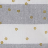 Cotton striped apron and lurex taupe 7