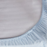 Drap housse berceau en coton polyester bleu