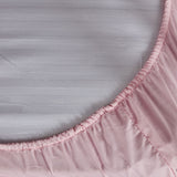 Crib fitted sheet cotton pink