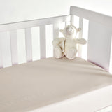 Crib fitted sheet raw cotton