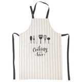 Apron cotton cooking beige 4