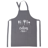 Gray cotton cooking apron 5