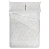 Housse de couette tricotée en coton granite