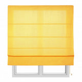 Store avec tiges en toile jaune