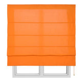 Store en toile orange à tringles
