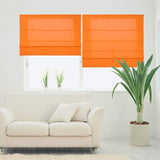 Store en toile orange à tringles