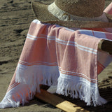 Orange foutah bali beach sarong