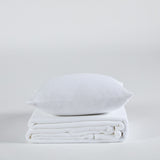 Couvre-lit en coton nid d'abeille blanc