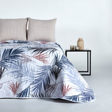 Couette palmier gris clair