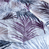 Couette légère palmier mauve