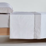 Ensemble de draps en coton beige Serena
