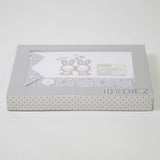 Ensemble de draps pour berceau 291 blanc/gris