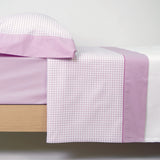 Ensemble de draps en coton June Rose
