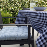 Housse de chaise en coton gris