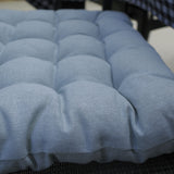 Housse de chaise en coton gris