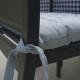 Housse de chaise en coton gris