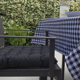 Housse de chaise en coton noir
