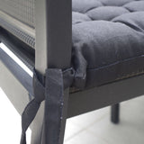 Housse de chaise en coton noir