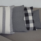 Housse de coussin en coton 45x45 noir 5061