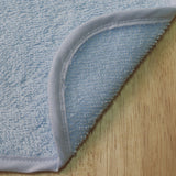 Bavoir éponge uni bleu 20x25