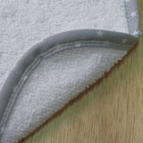 Plain white/gray terry bib 20x25