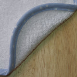 Bavoir éponge uni blanc/bleu 20x25