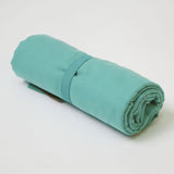 Mint green microfiber towel
