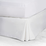 White snow bed cover