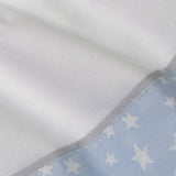 Crib sheet set flannel giraffe 378 white/blue