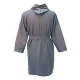 Peignoir adulte en microfibre gris