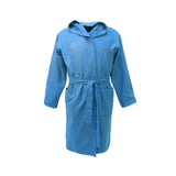 Children's microfiber bathrobe in blue