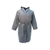 Peignoir enfant en microfibre gris