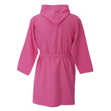 Peignoir adulte en microfibre framboise