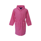 Children's microfiber bathrobe raspberry