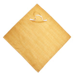 Serviette type bavoir avec caoutchouc jaune