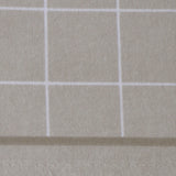 Beige square flannel sheets